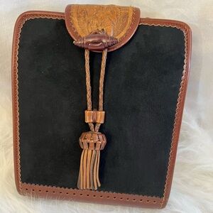 RARE Loewe Shoulder Fringe Tassel Braided Bag - Vintage Artisan Leather